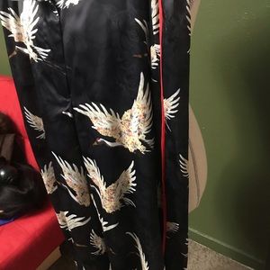 Satin bird pants